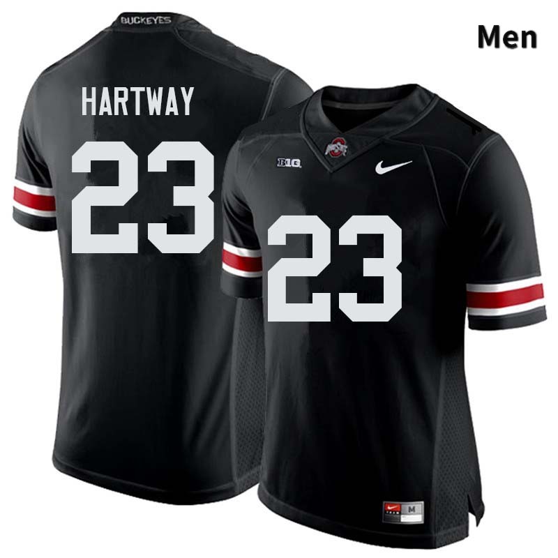 Ohio State Buckeyes Michael Hartway Men's #23 Black Authentic Stitched College Football Jersey